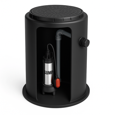 198 Litre Package Sewage Pumping Station – 600mm x 650mm