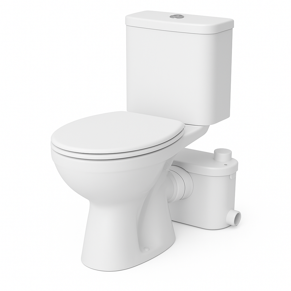 MacPump Pro Slim Macerator Pump & Toilet Set - Package