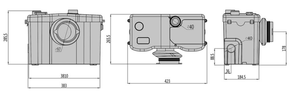 Wasteflo Plus – Heavy Duty Macerator Pump – Macerator Pumps