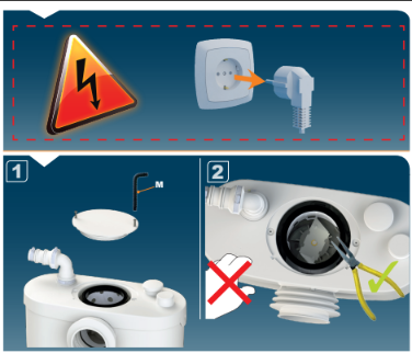 Saniflo Sanipro XR Up technical installation diagram