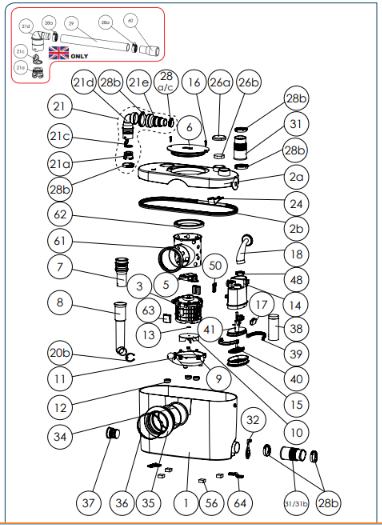 Saniflo Sanipro XR Up toilet connection