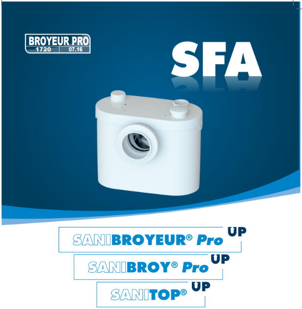Saniflo Sanitop UP 6002 installation guide