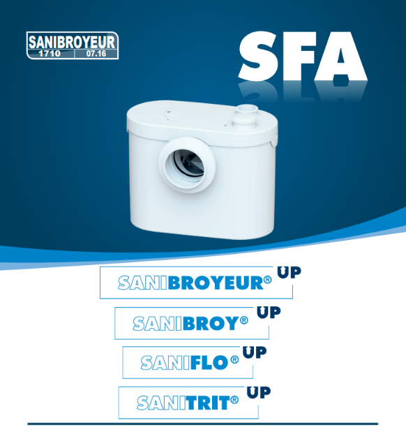 Saniflo UP 6001 installation overview